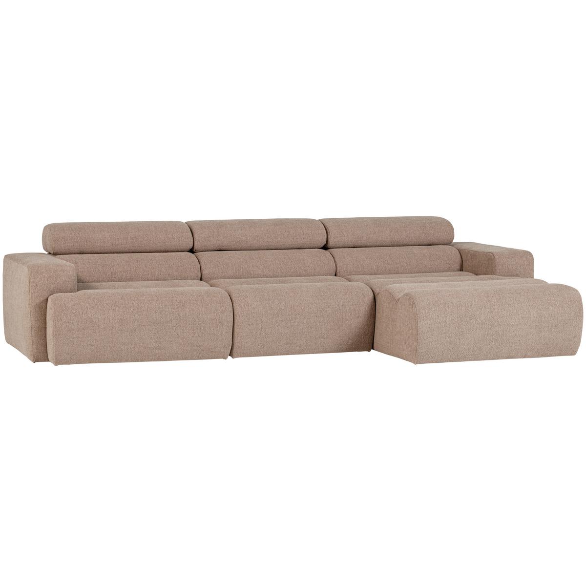 Ecksofa Novi Taupe S: 300x173cm - Taupe/Schwarz, Design, Kunststoff/Textil (300/173cm) - Livetastic