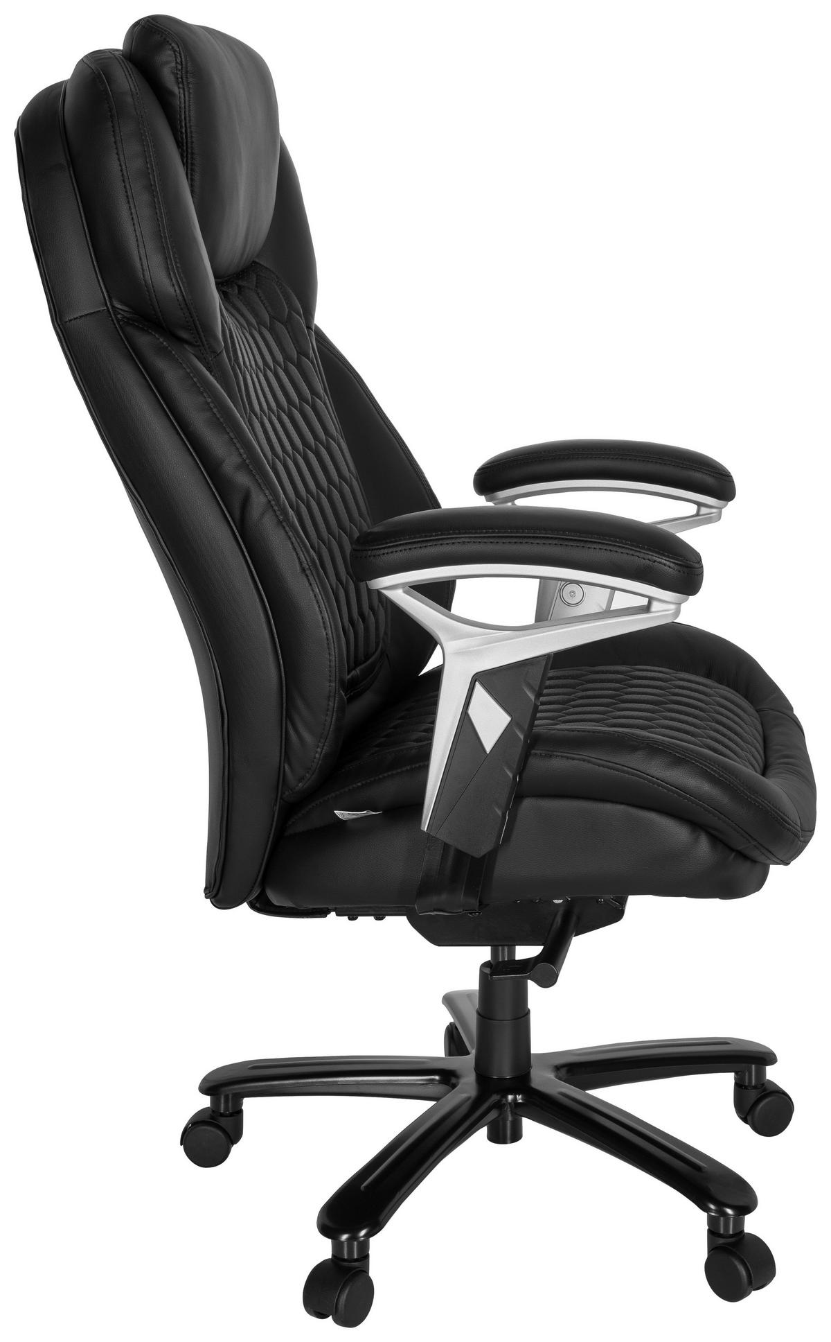 Pisarniški Stol Pullmann I, Črna - črna, Moderno, kovina/umetna masa (73/138/85cm) - MID.YOU