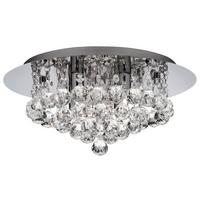 Deckenleuchte Hanna Chromfarben max. 33 Watt - Chromfarben, KONVENTIONELL, Glas/Metall (35/35/18cm)
