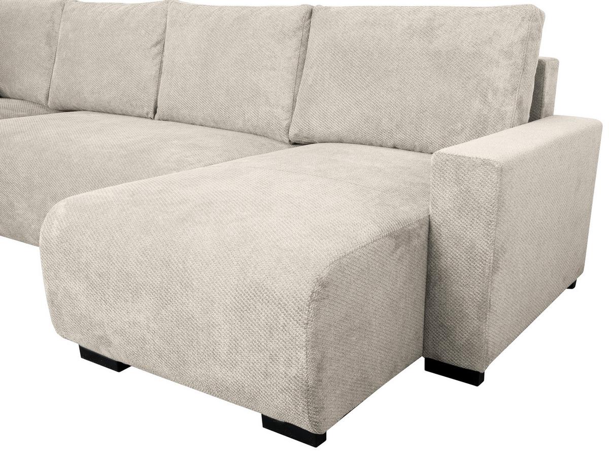 Kutna Garnitura Veronice - plava/crna, Trend, tekstil/plastika (171/313/141cm) - Modern Living