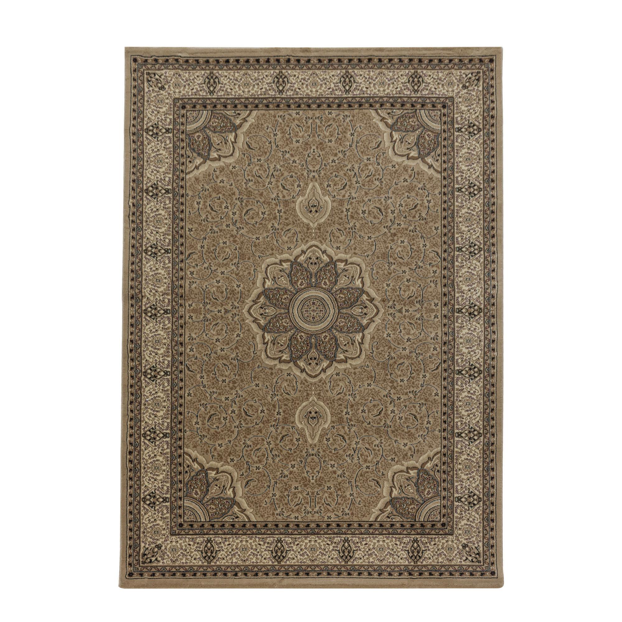 Webteppich Kashmir Beige ca. 80x150cm - Beige, LIFESTYLE, Textil (80/150cm)