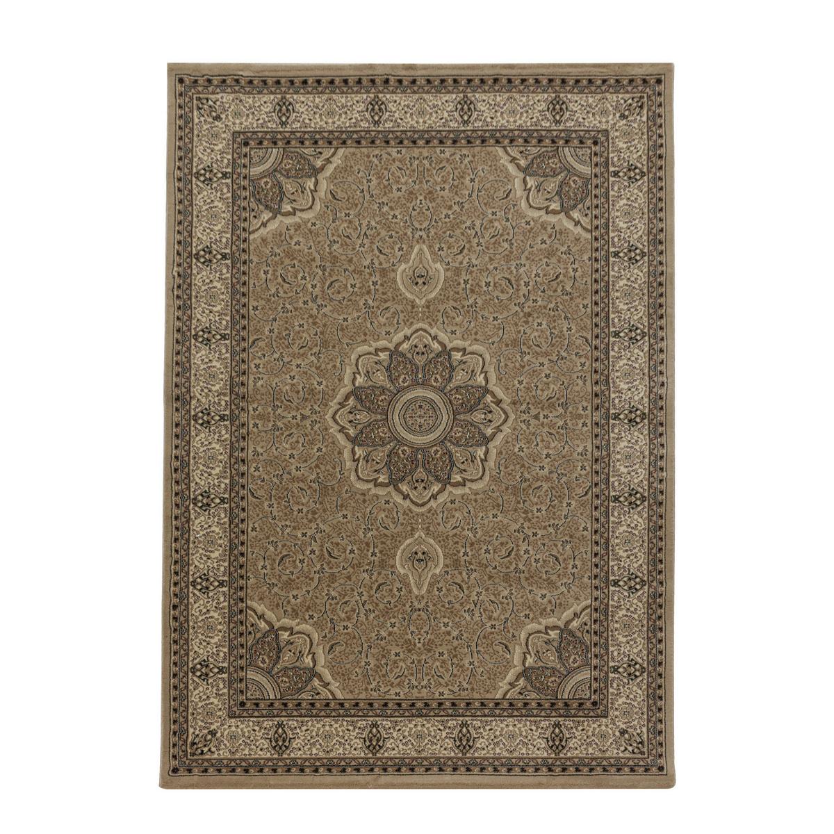 Webteppich Kashmir Beige ca. 80x150cm - Beige, LIFESTYLE, Textil (80/150cm)