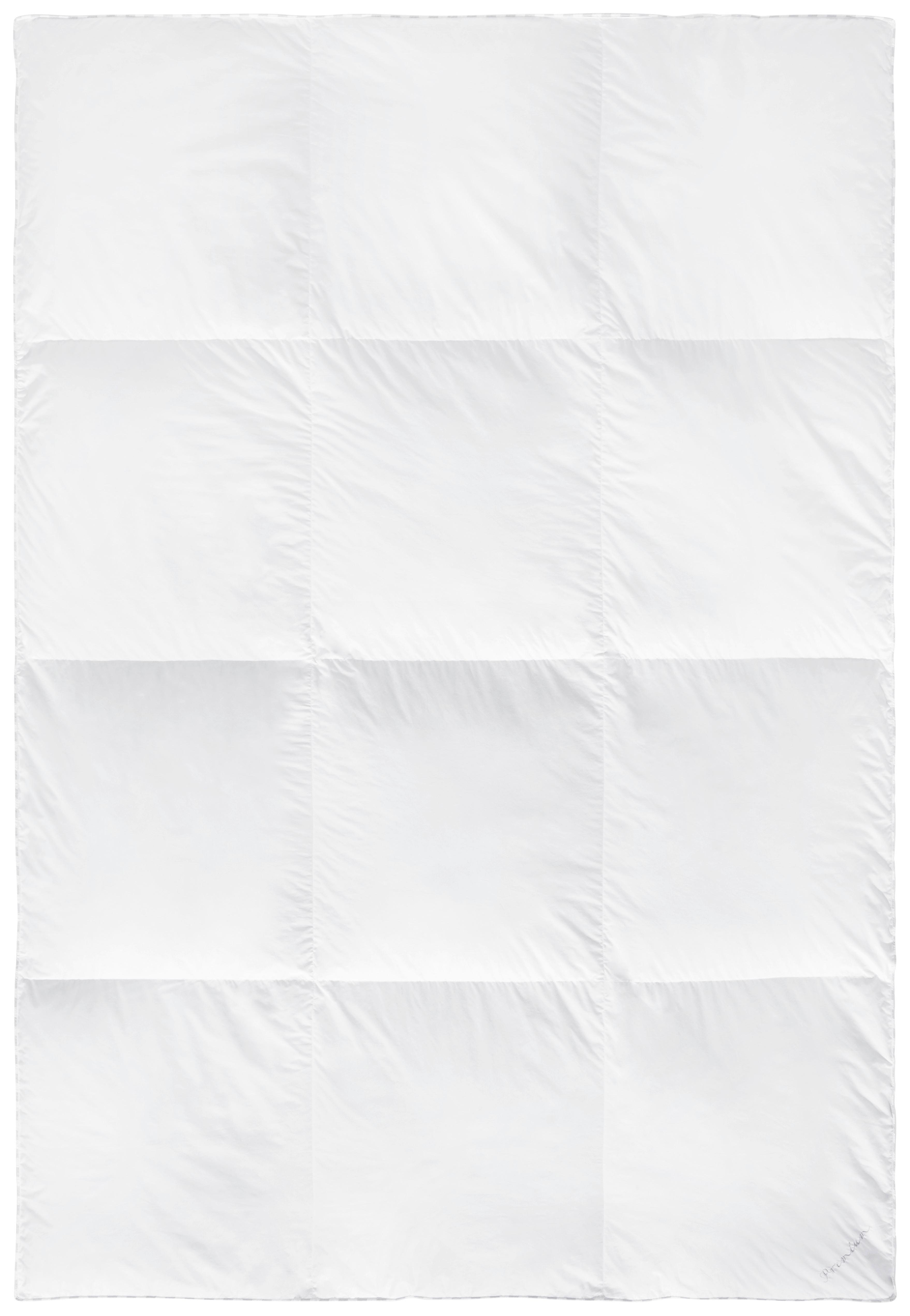 Daunendecke Premium Warm ca. 140x200cm - Weiß, Textil (135-140/200cm) - Premium Living