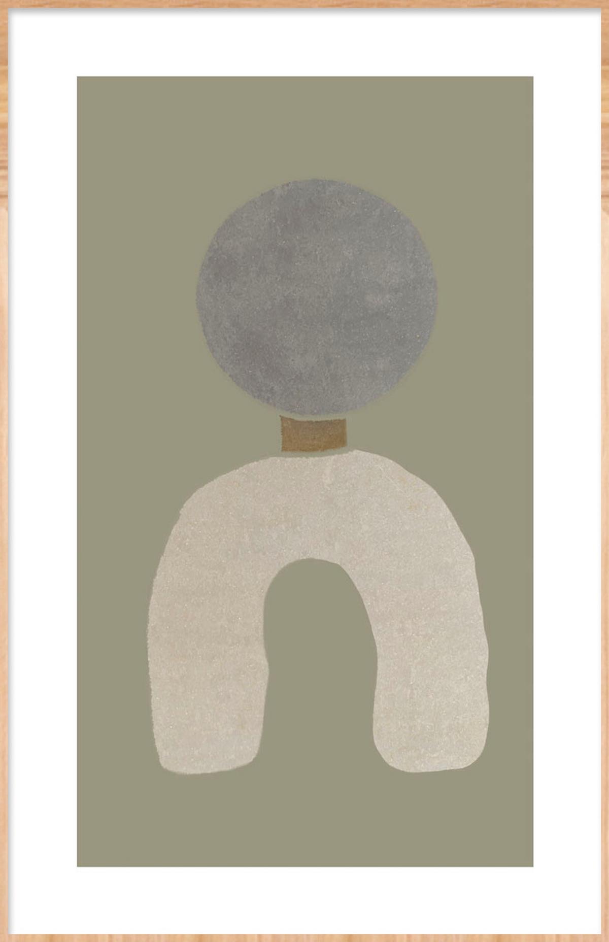 BILD FEEL-GOOD-003-98X148-FRX-FRBL - Beige/Naturfarben, Basics, Holz/Kunststoff (98/148/10cm)