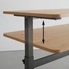 SKRIVBORD CARMELO I - svart/ekfärgad, Modern, metall/trämaterial (140/70-117/60cm) - Mömax