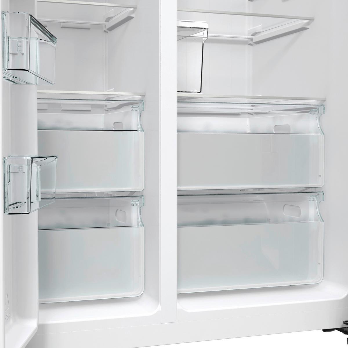 Kühl-Gefrier-Kombination NRR9185ESXL, Side by Side - Edelstahlfarben, MODERN (91,5/178,6/69,8cm) - Gorenje