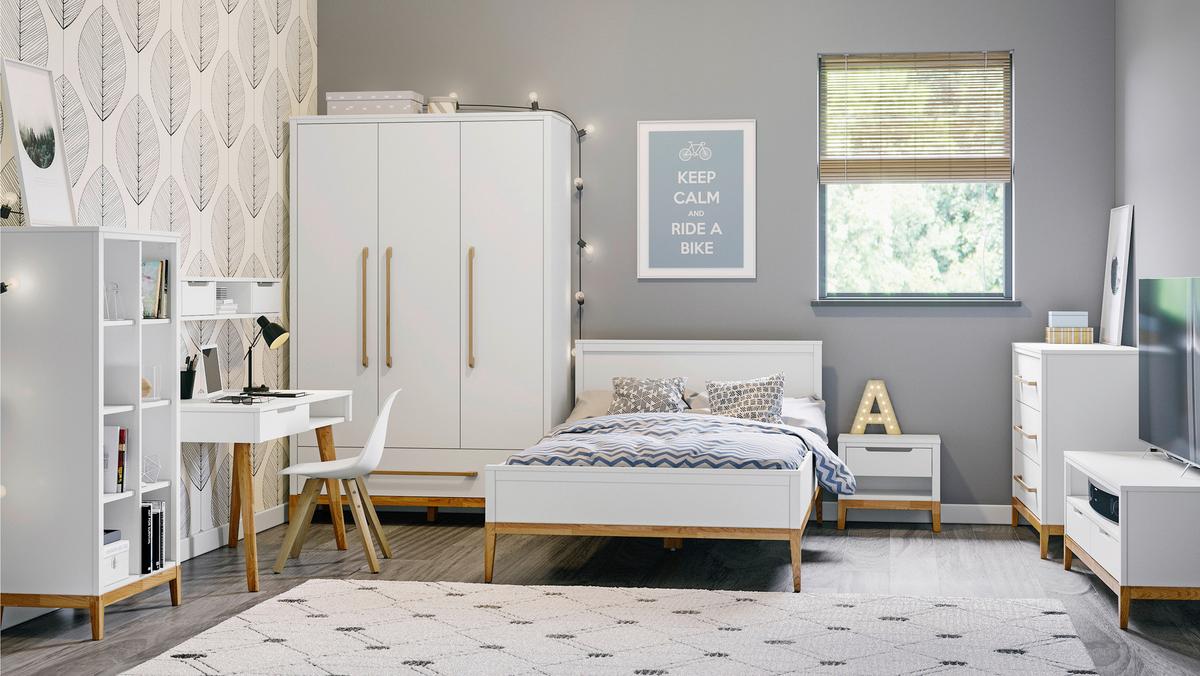 NADSTAWKA NA REGAŁ SCANDIC - biały, Design, materiał drewnopochodny (120/18/20cm) - Stylife