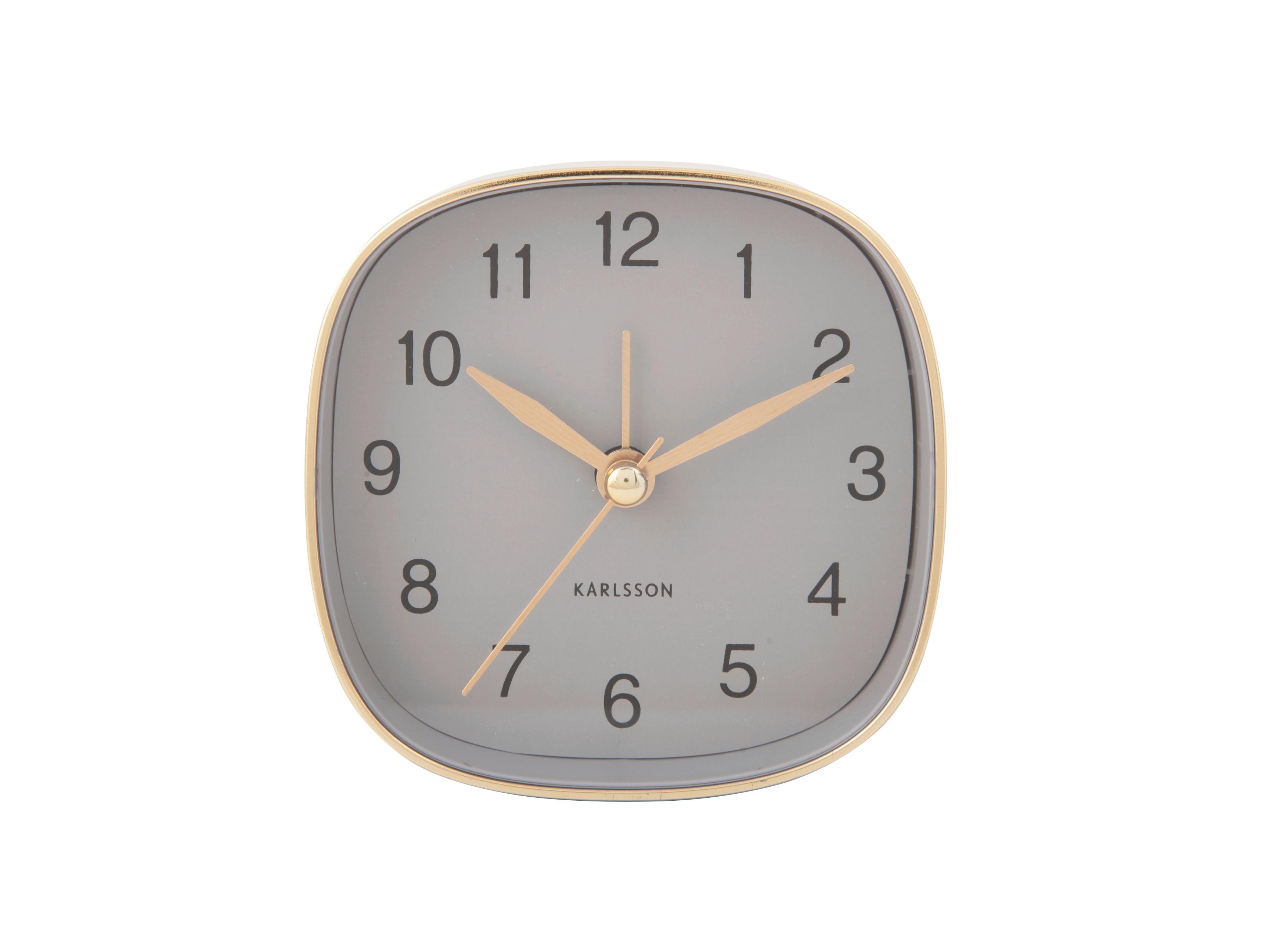 BUDZIK TRAVEL SQUARE - Basics, tworzywo sztuczne (8.5/4/8.5cm) - Karlsson