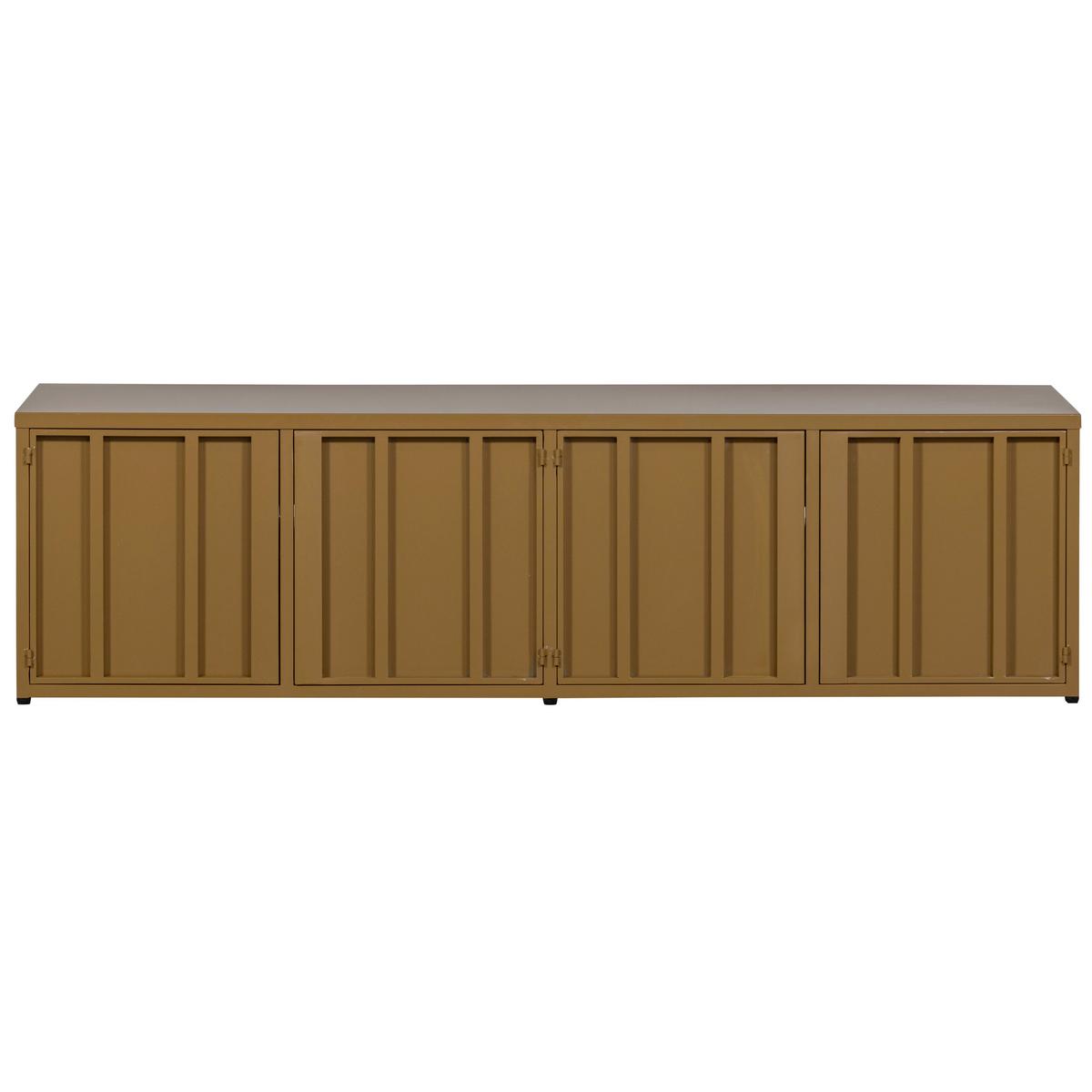 Lowboard Level Honiggelb - Honig, Design, Metall (160/44/44cm) - Livetastic