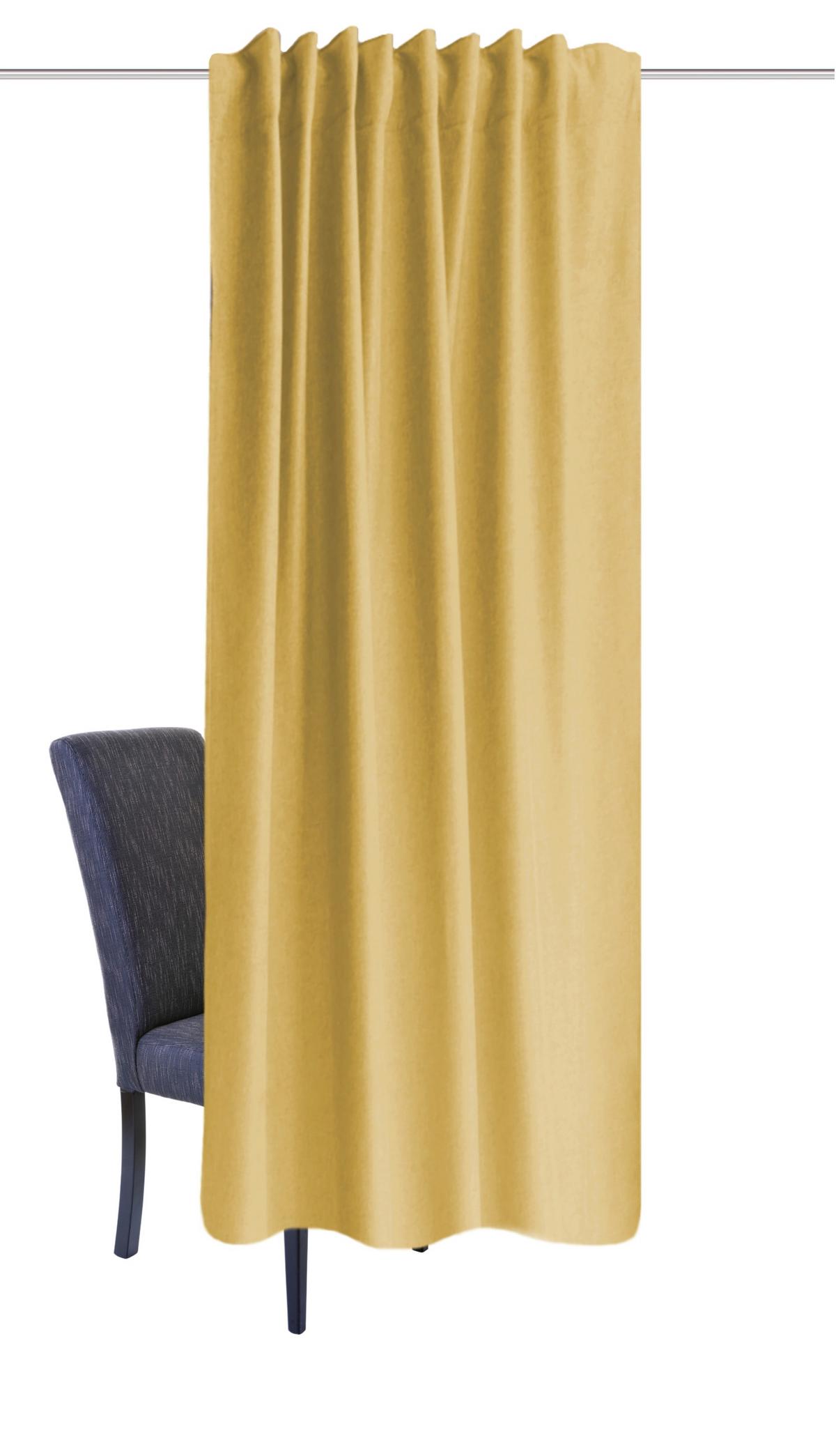 Wärmeschutzvorhang Eskimo Gelb ca. 135x225cm - Gelb, Basics, Textil (135/225cm) - Schmidt W. Gmbh