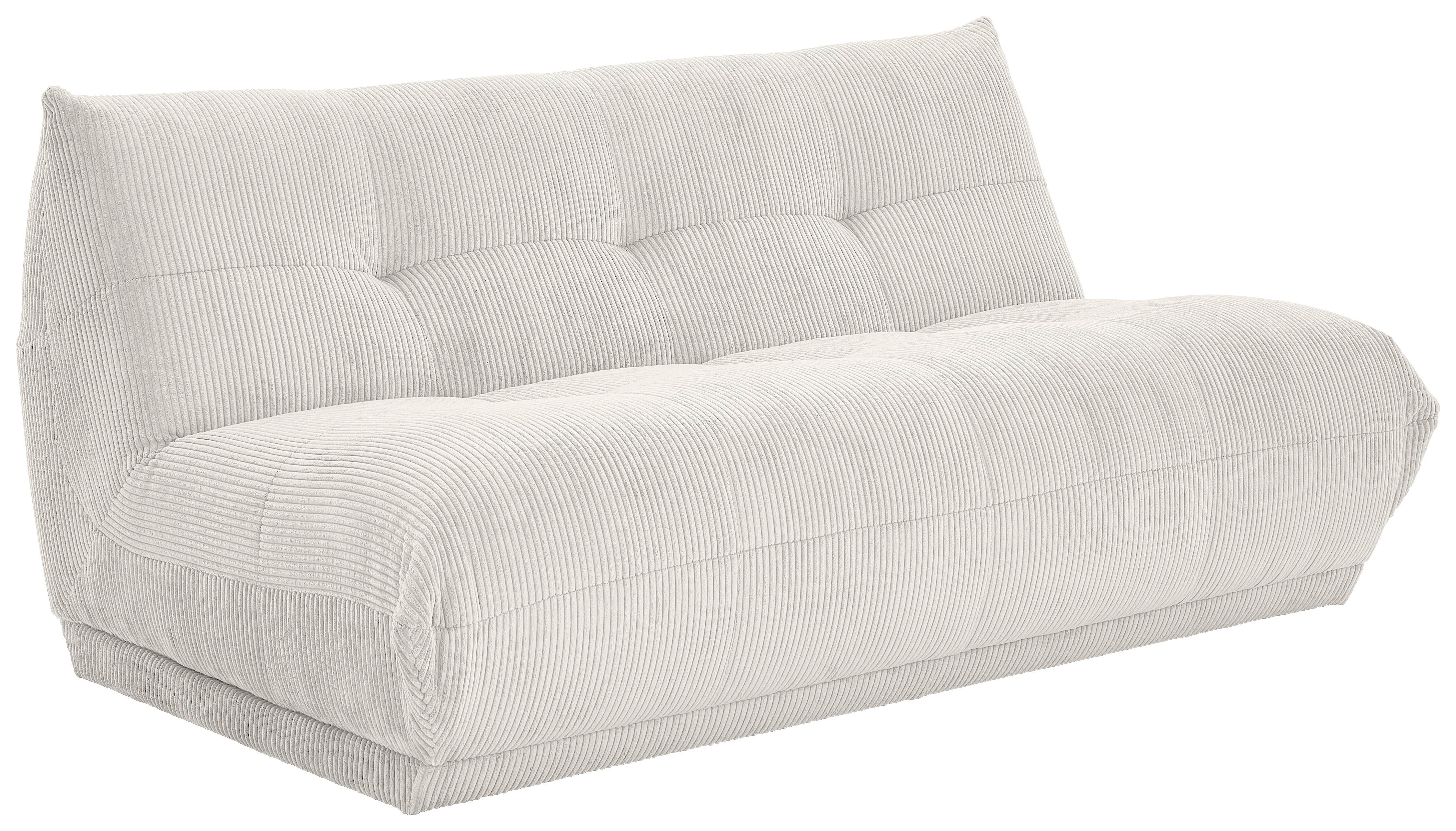 Modul Sofaelement Giselle Weiß - Weiß, Trend, Textil (180/80/112cm) - Livetastic