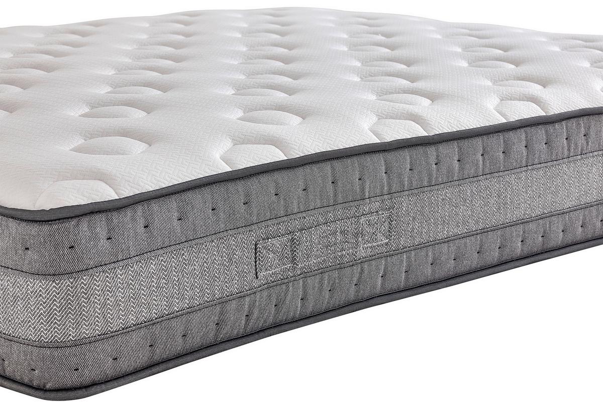 Matratze Cool & Wool H3 + H3 ca. 90x200 cm - Weiß/Grau, Basics, Textil (90/200cm) - Yatas