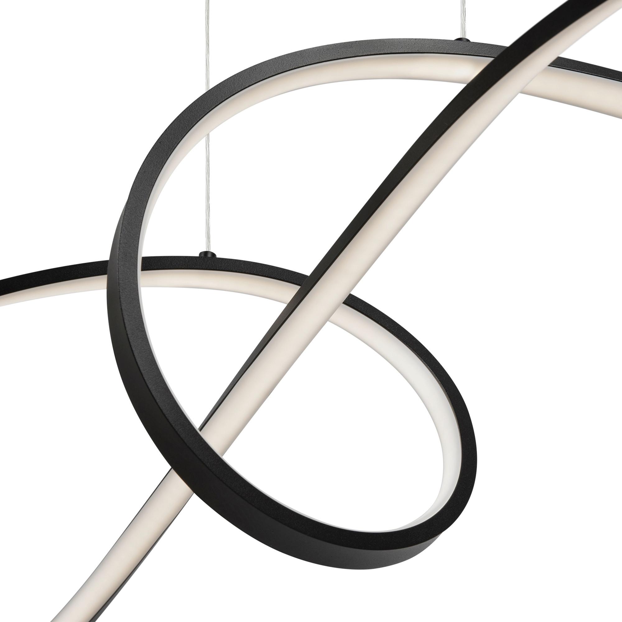 Pendelleuchte Curve Schwarz max. 42 Watt - Schwarz, Trend, Metall (93/23/29cm) - MAYTONI