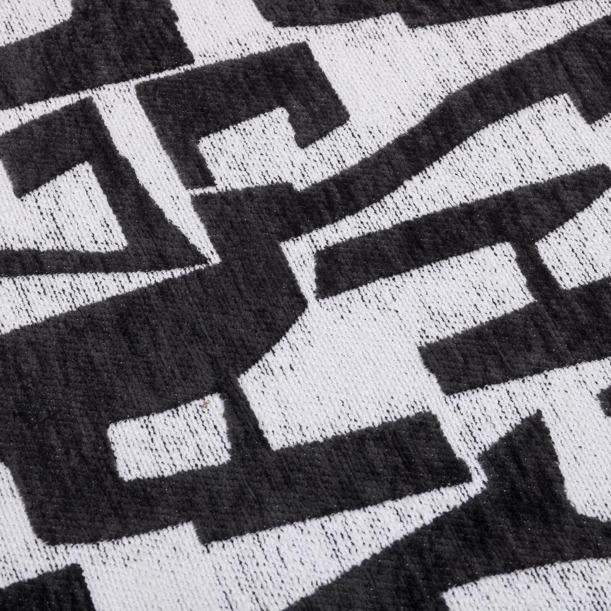 Hocker Mila Schwarz/Weiß - Schwarz/Weiß, LIFESTYLE, Holzwerkstoff/Textil (52/33/52cm) - Mömax