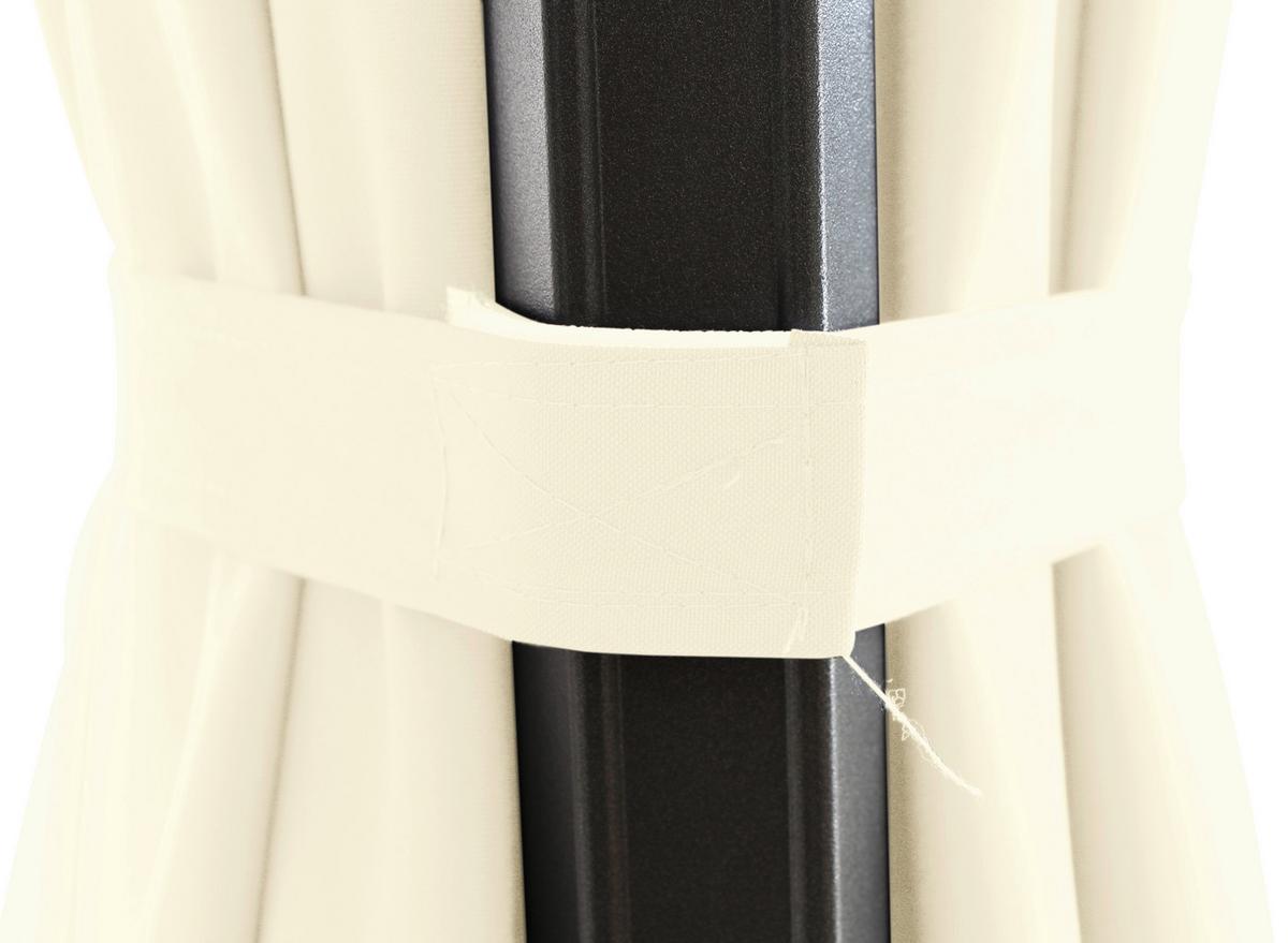 Ampelschirm Sunset N+ B: 300 H: 255 cm Anthrazit/Creme - Anthrazit/Creme, KONVENTIONELL, Textil/Metall (300/300cm) - Siena Garden