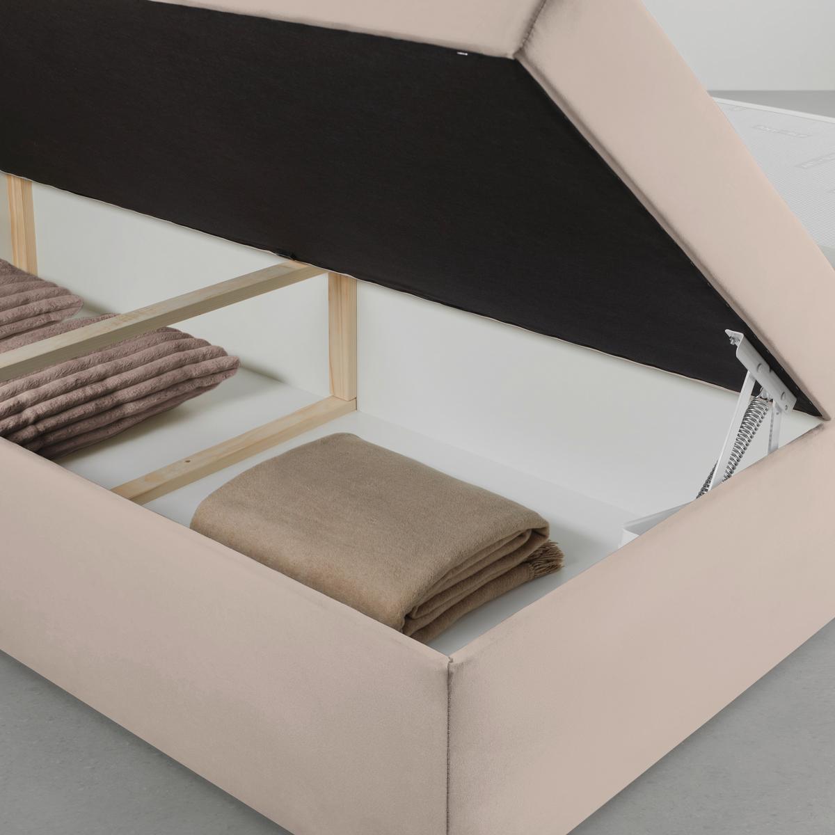 Boxspringbett Rossa in Braun ca. 180x200cm - Schwarz/Braun, KONVENTIONELL, Holzwerkstoff/Kunststoff (180/200cm) - Mömax