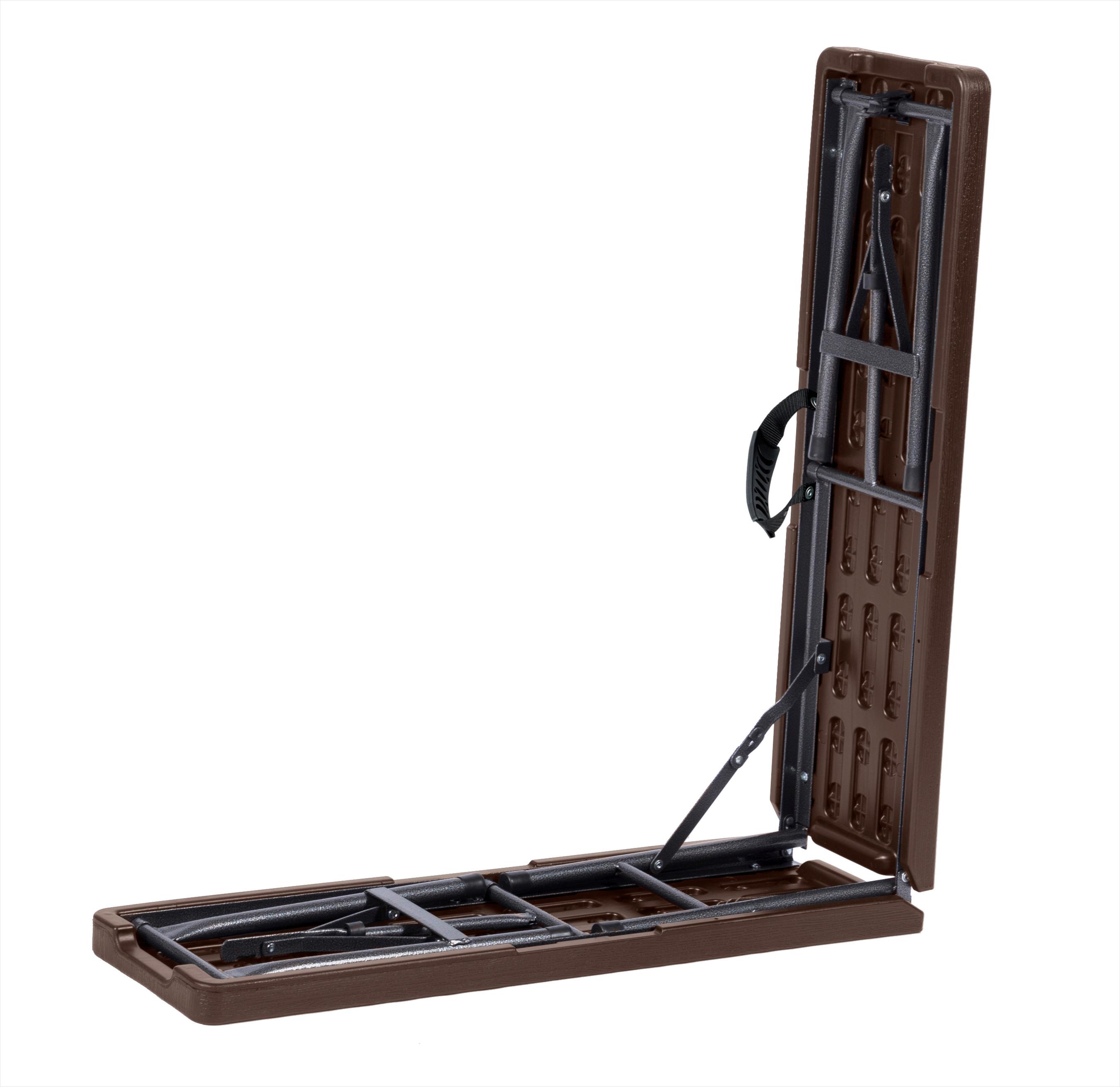 Gartenbank Tabora ca. 180x43x25 cm Braun - Anthrazit/Braun, Basics, Kunststoff/Metall (180/43/25cm) - Gardenson