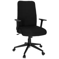 Pisarniški Stol Cosio I, Črna - črna, Moderno, umetna masa/tekstil (65/120/62cm) - MID.YOU