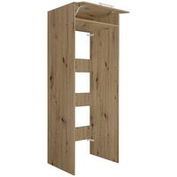 Waschmaschinenverbau in Eiche Artisan - Silberfarben/Schwarz, Konventionell, Holzwerkstoff/Kunststoff (67,5/200/67,5cm) - Mömax