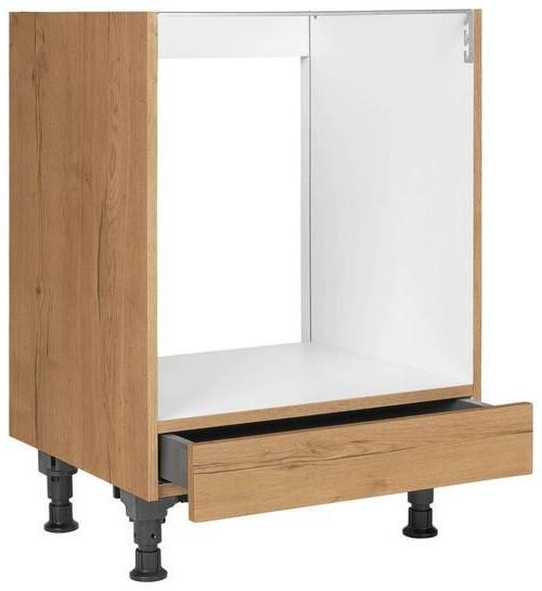 Herdumbauschrank Structura Eiche - Eichefarben, MODERN, Holzwerkstoff (60/87/56cm) - Nobilia