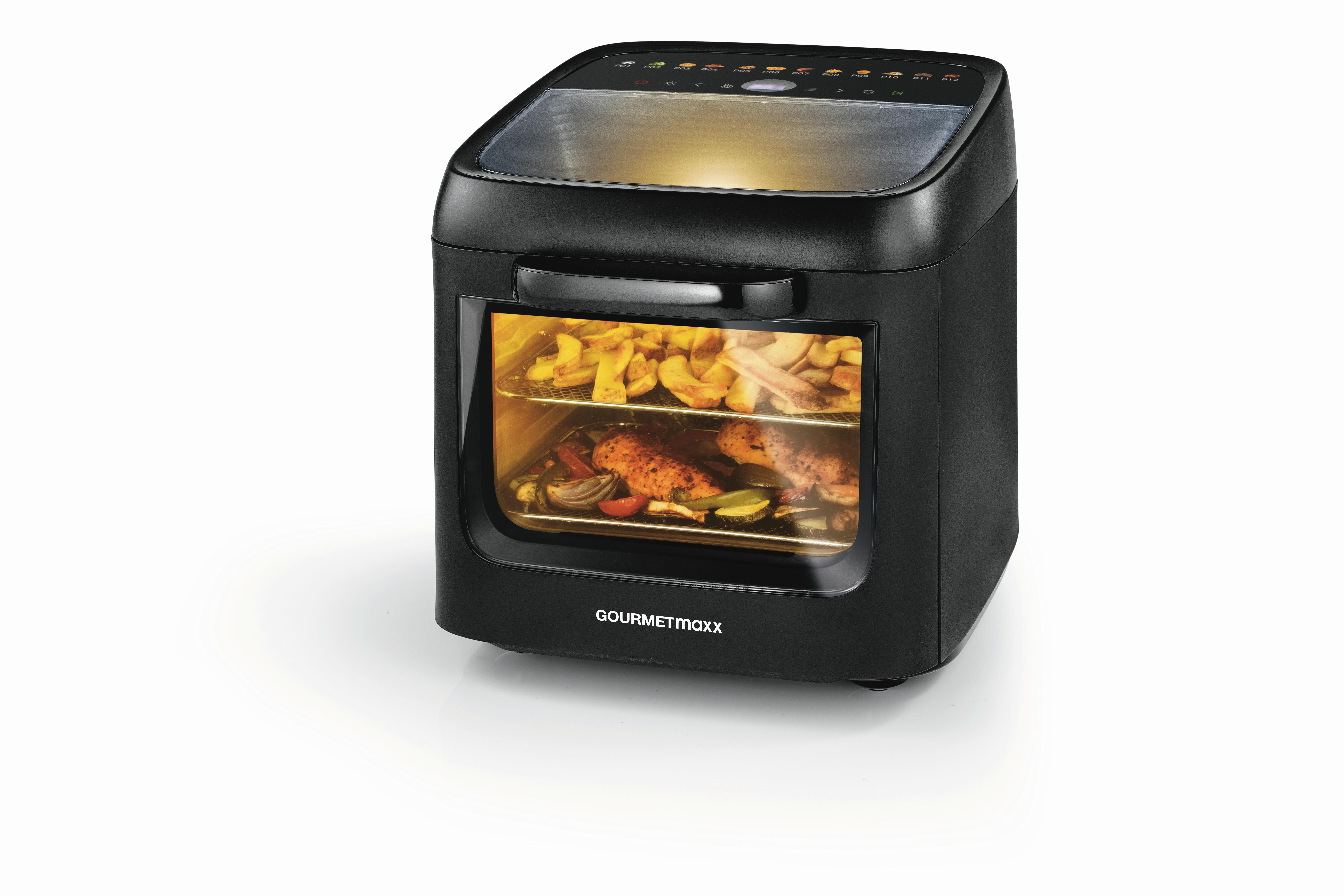 MINIPIEKARNIK 16409 - czarny, Basics, tworzywo sztuczne/metal (44,6/33,7/35,5cm) - GOURMETMAXX