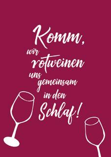 Postkarte Visual Statements - Weiß/Dunkelrot, Basics, Papier (10,5/14,8cm) - VS Visual Statements