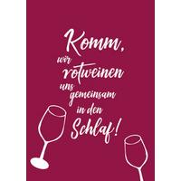 Postkarte Visual Statements - Weiß/Dunkelrot, Basics, Papier (10,5/14,8cm) - VS Visual Statements