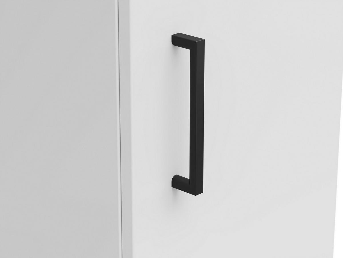 Schrank Multistauraum Weiß - Schwarz/Weiß, MODERN, Holzwerkstoff/Kunststoff (30/83/40cm) - Mömax