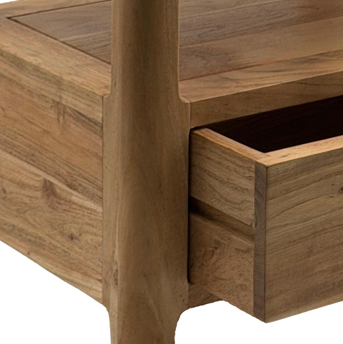 Nachttisch Wl7.583 - Akaziefarben, Design, Holz (45/35/46cm) - Livetastic