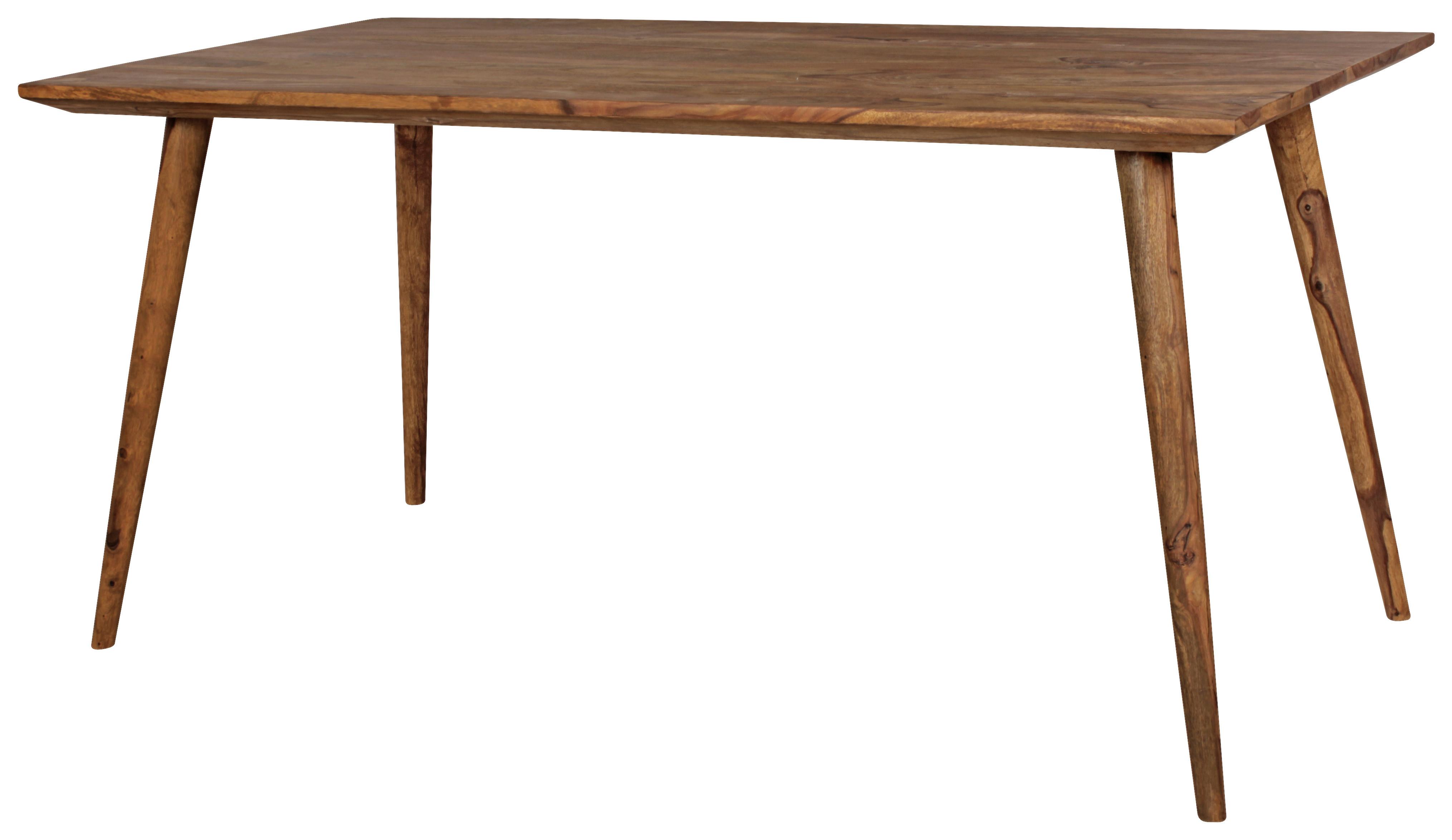 Jedilna Miza Repa, Pravi Les, 160x80cm - barve indijskega rožnega lesa, Design, les (160/80/76cm) - MID.YOU