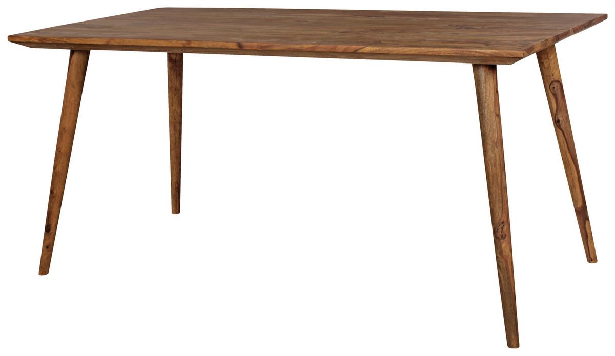 Jedilna Miza Repa, Pravi Les, 160x80cm - barve indijskega rožnega lesa, Design, les (160/80/76cm) - MID.YOU