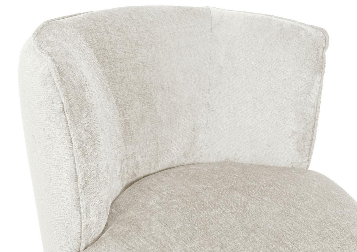 Sessel Jasima in Beige drehbar - Beige/Schwarz, Modern, Textil/Metall (77/81/85cm) - Premium Living