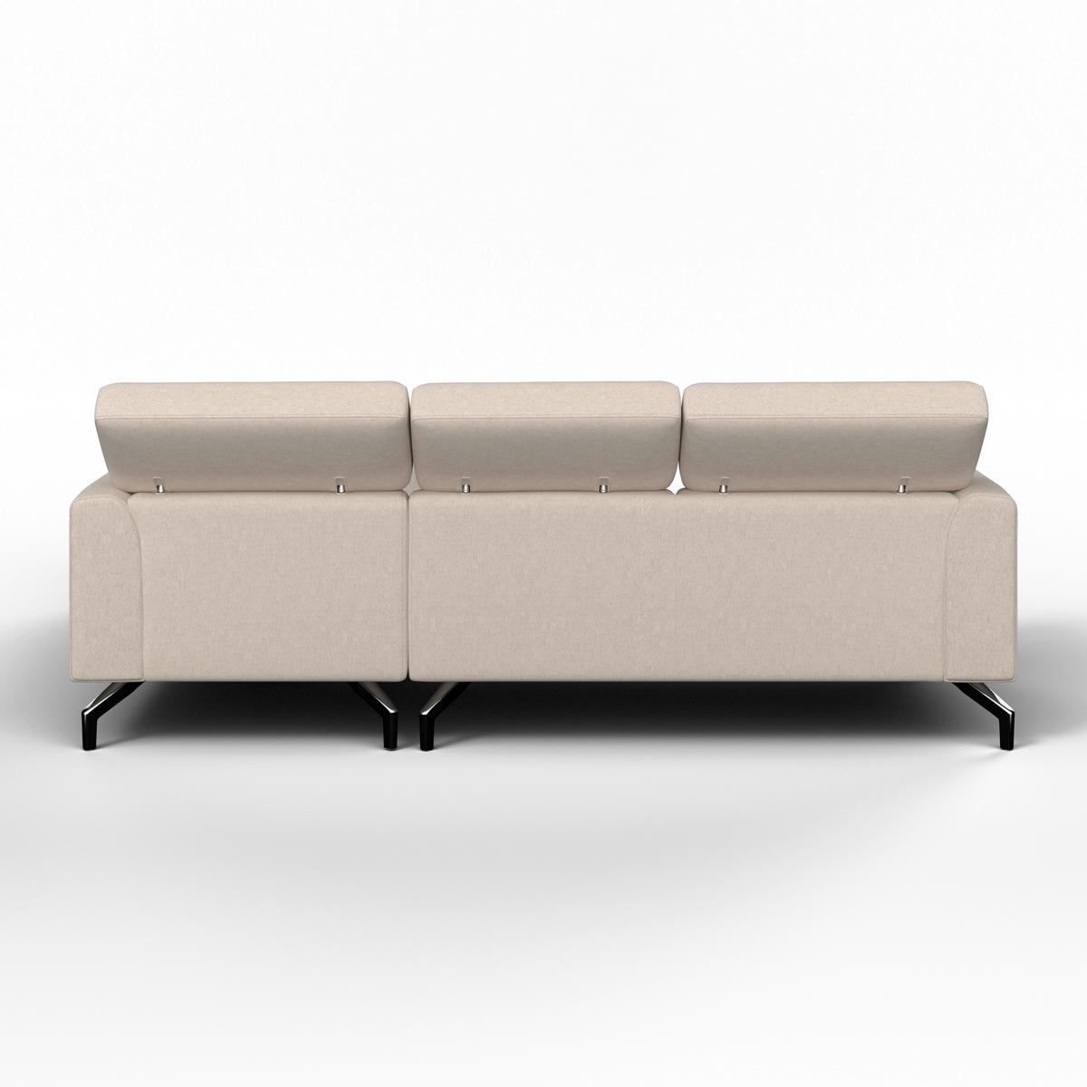 Sarokkanapé Fibu - bézs, Modern, textil/fa (211/71/146cm) - Bessagi Home