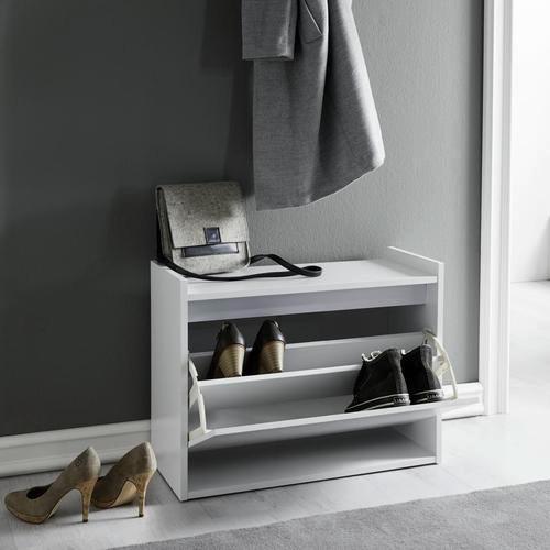 Schuhkipper Mali Weiß MDF - Weiß, MODERN, Holz (63/48/30cm) - Bessagi Home