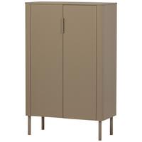 Schuhschrank Gunnar Schlammfarben B: 85 cm - Schlammfarben/Schwarz, Design, Holz/Metall (85/135/39cm) - Livetastic
