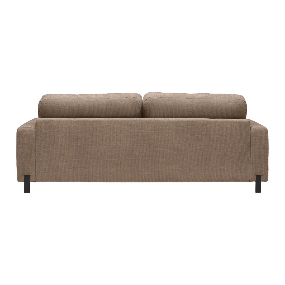 3-Sitzer-Sofa Piega Beige - Beige/Schwarz, MODERN, Textil/Metall (230/66-87/96cm) - Mömax