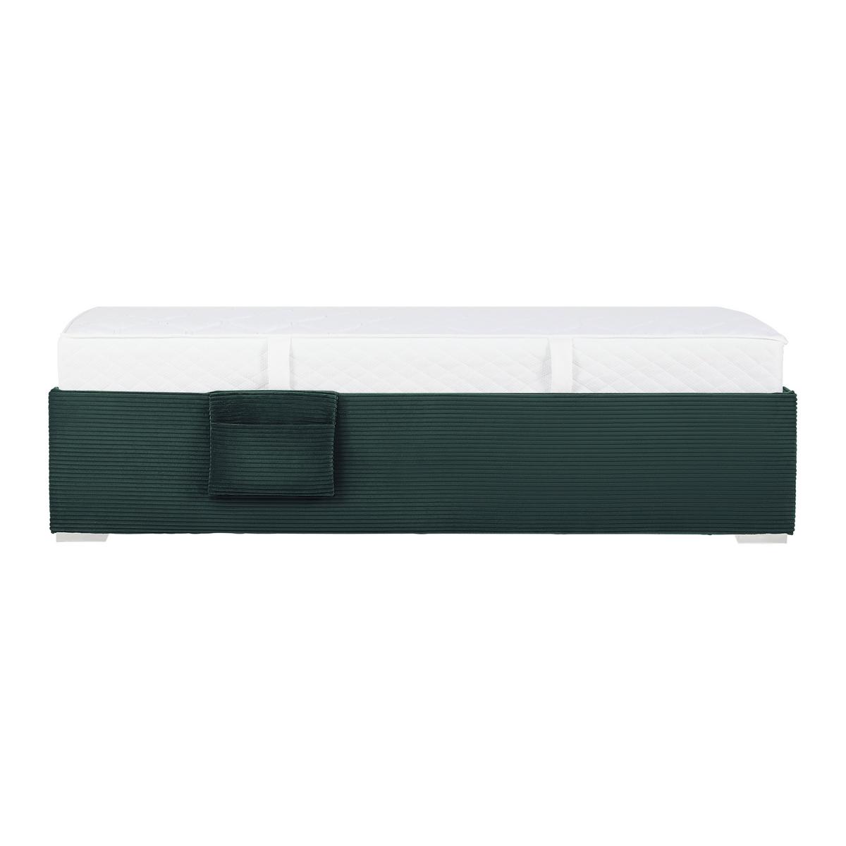 PAT REMI DECOR VERDE INCHIS - verde închis/culoare natur, Konventionell, lemn/textil (90/200cm) - Mömax