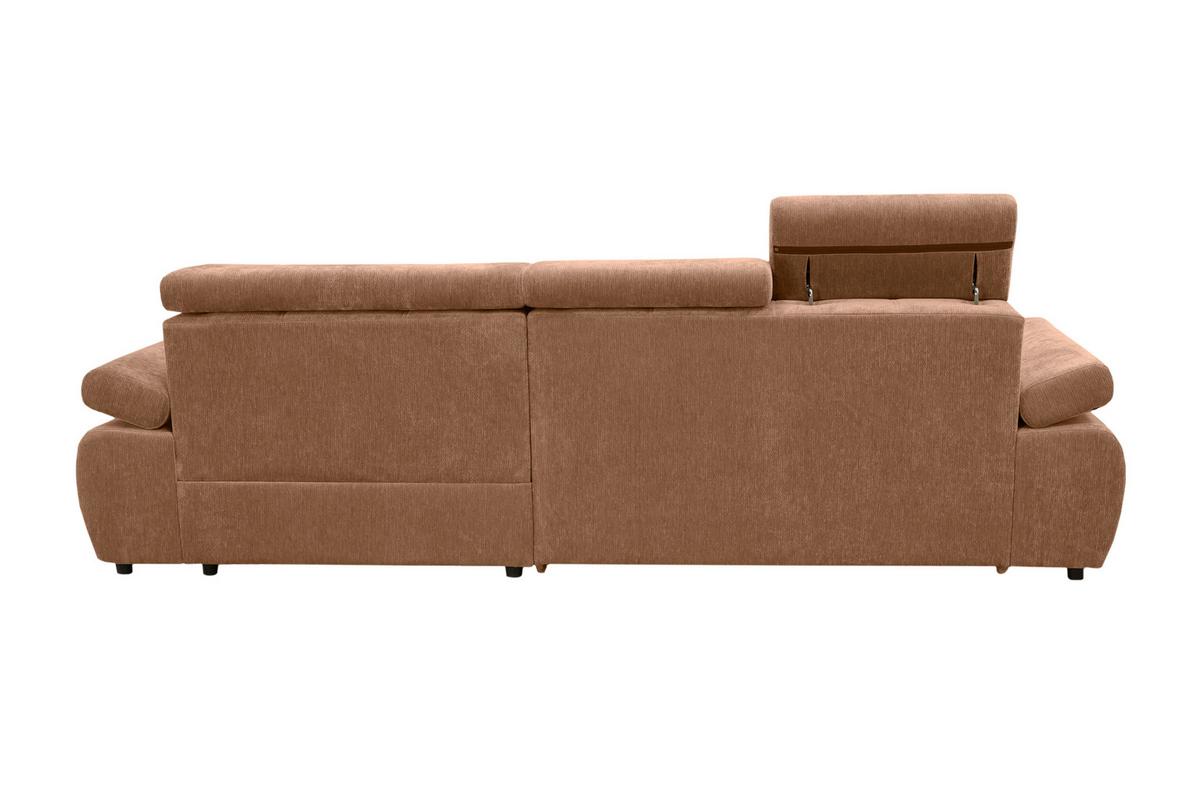 Kutna Garnitura Vegas - crna/terakota, Design, drvo/tekstil (294/173cm) - Modern Living
