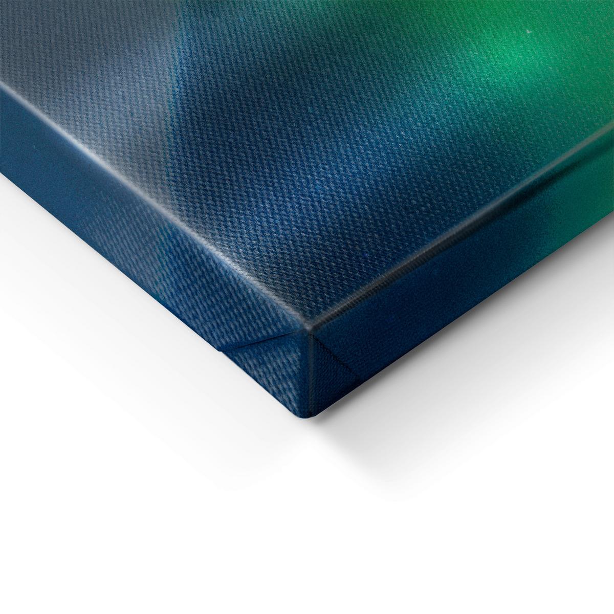 Leinwandbild Silver Blau/Grün - Blau/Grün, Holzwerkstoff/Textil (120/80cm) - Mömax