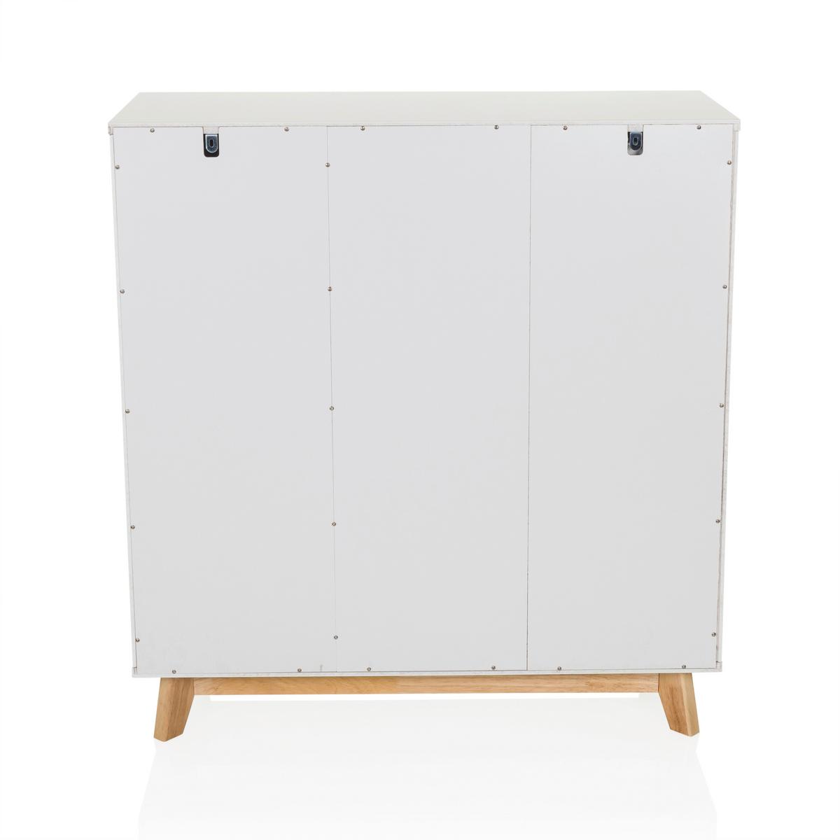 Komoda Estha, Bela - bela, Moderno, leseni material/les (80/85/34cm) - MID.YOU