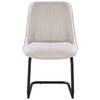 STOL NOVA - beige/svart, Modern, metall/textil (51/86/59cm) - Mömax