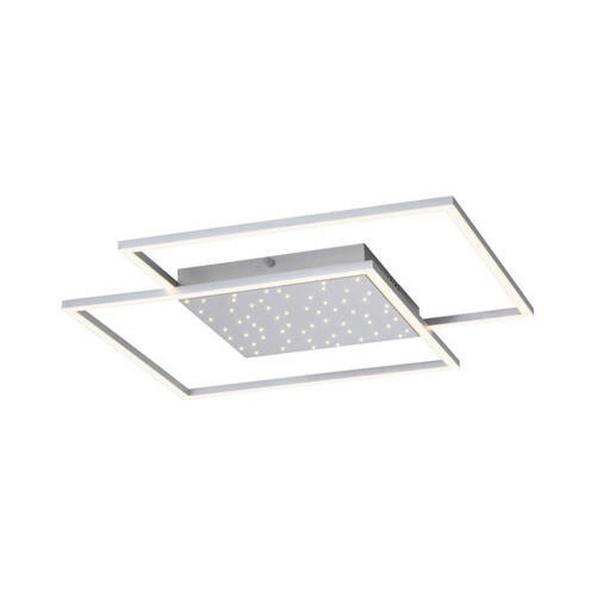 LED-Deckenleuchte Yuki in Grau max. 57 Watt - Grau, Design, Metall (67/67/5cm) - Paul Neuhaus