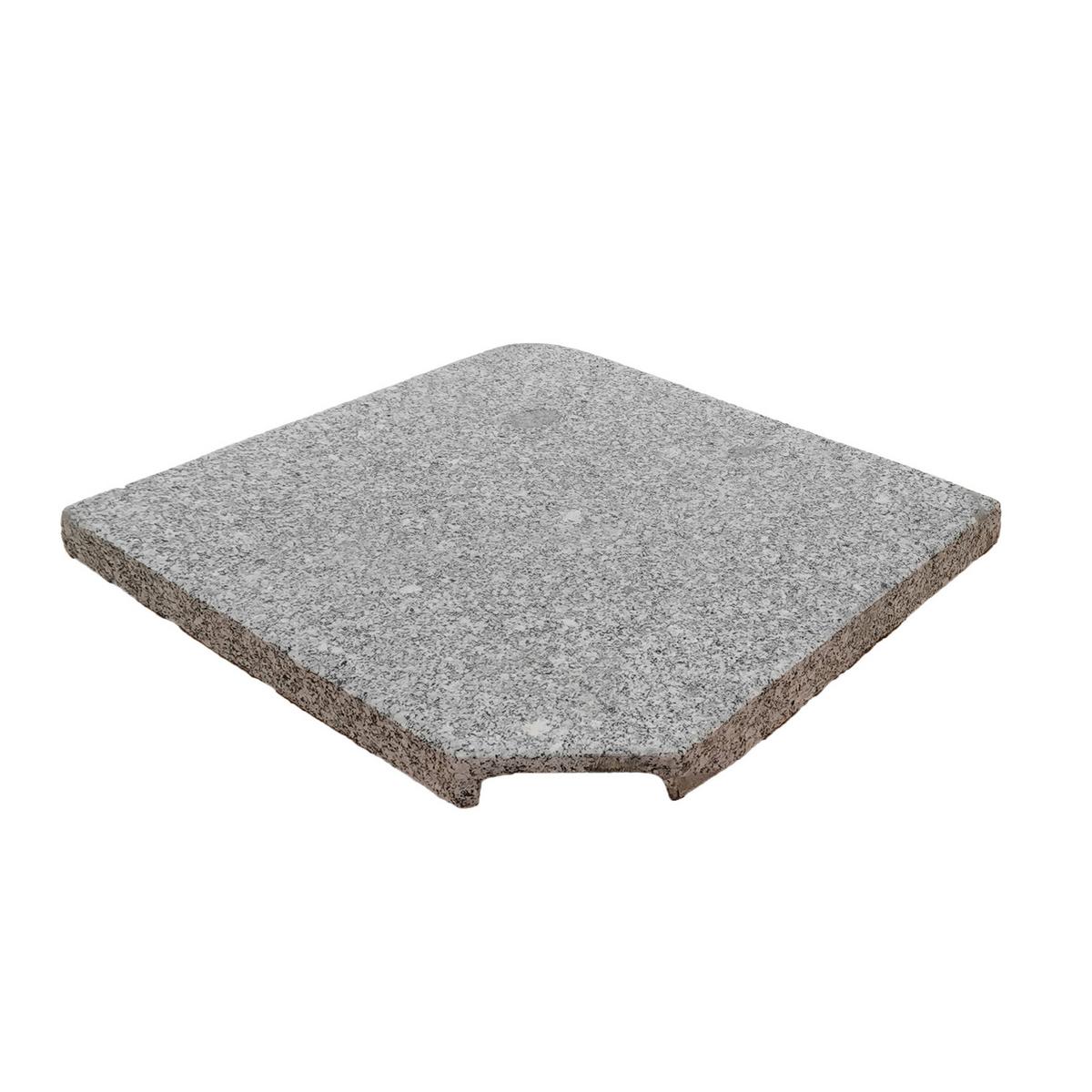 Bodenplatte Ennio Granit - Grau, Basics, Stein (47,5/4,1/47,5cm) - Siena Garden
