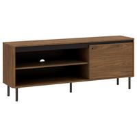 Comodă Tv Revillo - culoare lemn de nuc/negru, Basics, material pe bază de lemn (150/61/40cm) - Modern Living