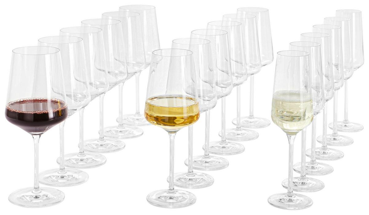 KOMPLET SZKŁA STOŁOWEGO 6191020 - przezroczysty, Basics, szkło (55,9/34,6/31,2cm) - Ritzenhoff