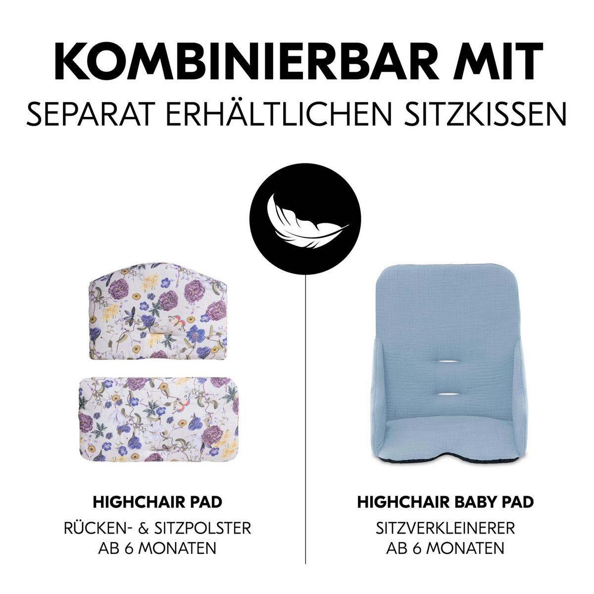 TACKA DO JEDZENIA I ZABAWY 550564 ALPHA+ WOODEN TRAY - ciemnoszary, Basics, drewno (46/3,5/38,5cm) - Hauck