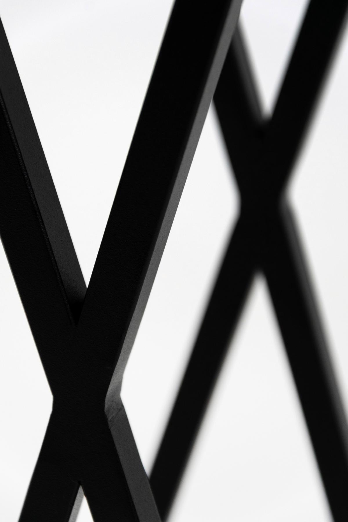 Blumenständer Schwarz - Schwarz, Basics, Metall (19/77/19cm)