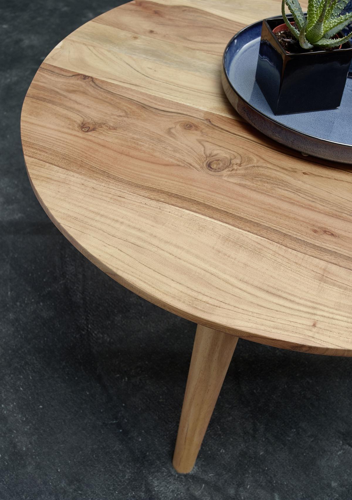 Klubska Miza Boha - barve akacije, Design, les (75/40/75cm) - MID.YOU