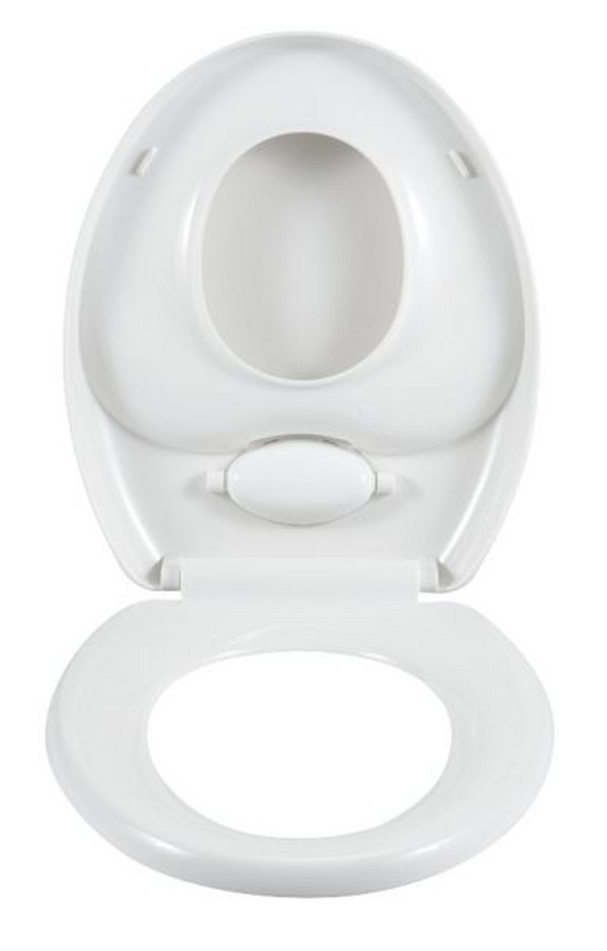 Toaletna Daska Family - bijela, Basics, plastika (37,5/44cm) - Wenko