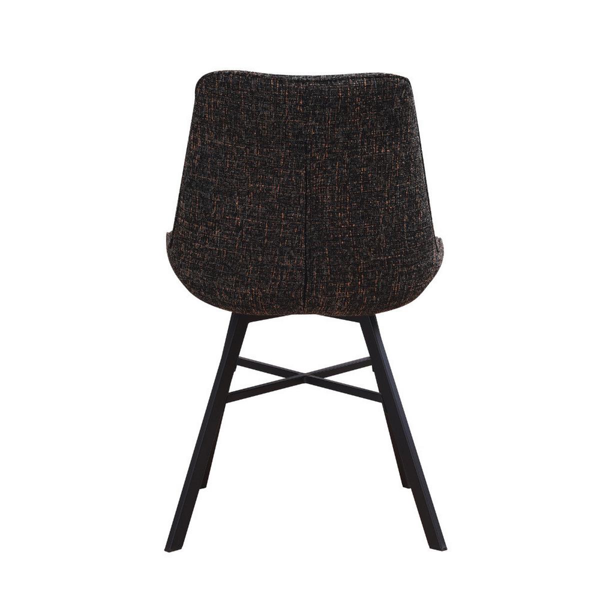 Stuhl-Set Samuel ca. 53x87 cm 2er-Set Schwarz - Schwarz, Design, Textil (53/87/63cm) - MID.YOU